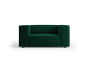 Cosmopolitan Design - Poltrona "Arendal" in velluto verde bottiglia 