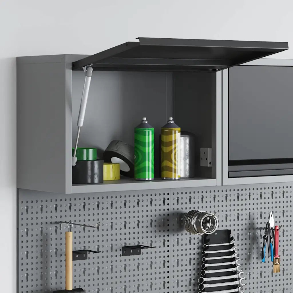 Mobile per attrezzi Nero e Grigio 50 x 25 x 35 cm CFW2903869