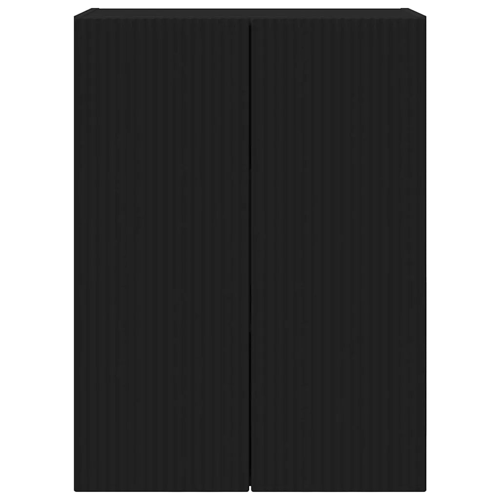 Mobile TV da parete-Mobile TV a Muro-Credenza TV Nero 59,5 x 31 x 80 cm Legno multistrato