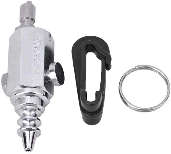Attrezzo per immersioni RVS - Professionale attrezzo per immersioni - Bocchetta di inflazione - Per attività acquatiche - Mini/portatile - Incluso anello di fissaggio - Pistola di aria