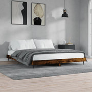 Giroletto senza Materasso Rovere Fumo 200x200 cm in Truciolato
