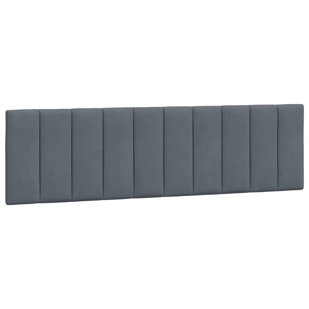 Cuscino Testiera Hanko Grigio Scuro 183 cm in Velluto