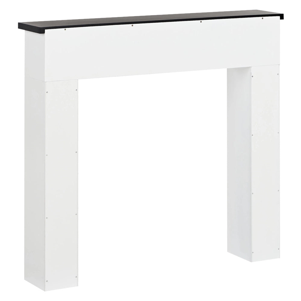 Camino finto circondato in MDF bianco Decorazione per Soggiorno stile tradizionale