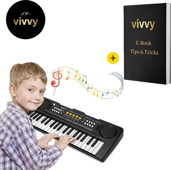 Pianino per Bambini con 10 Demo - Tastiera per Bambini con Funzione di Registrazione - Pianino da Gioco 2 in 1 - Garanzia di Soddisfazione del 100%