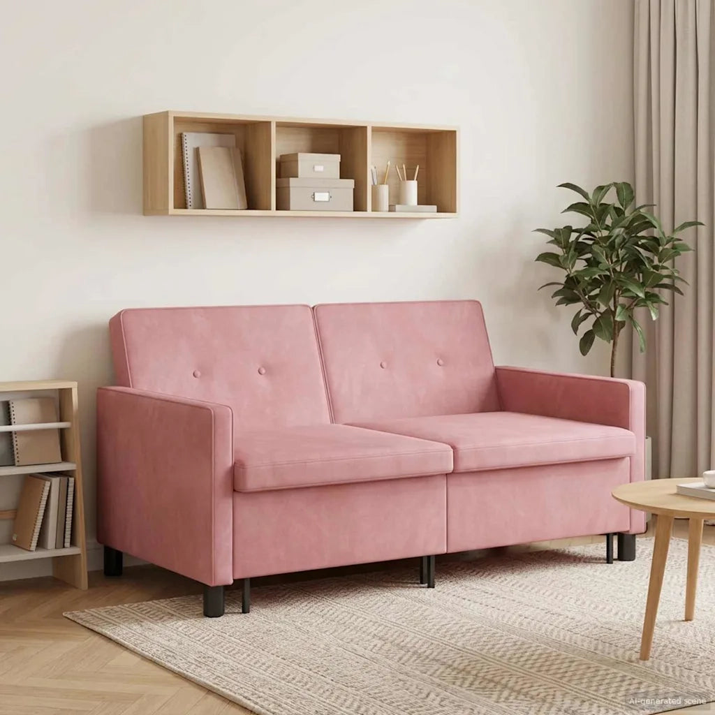 Divano letto | Sof¨¤ letto | Letto singolo Rosa Tessuto