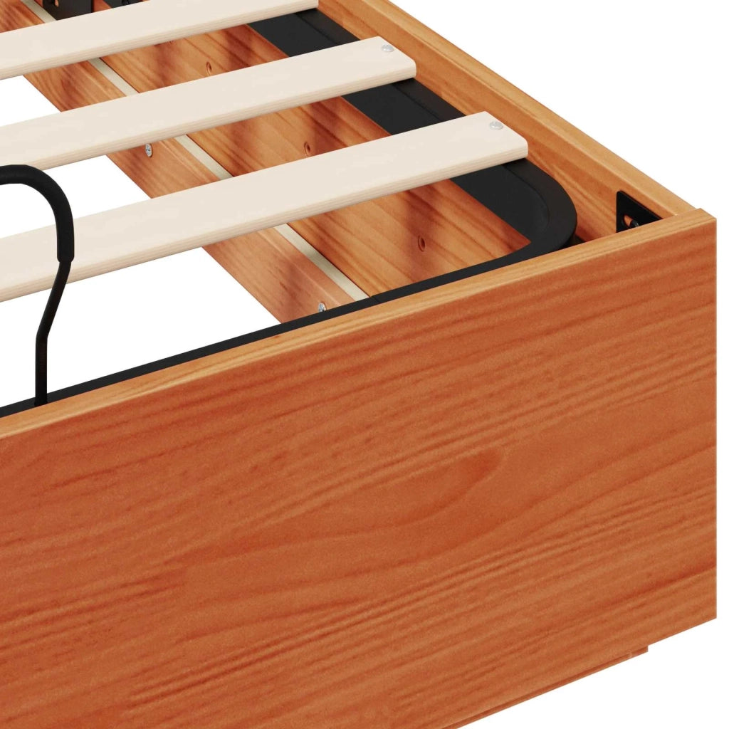 Letto ottomano Marrone Cera 140 x 190 cm