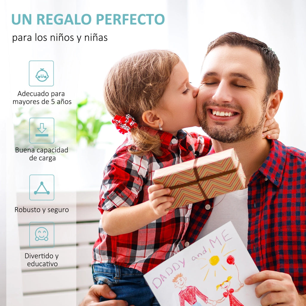 Patinete Bambini Regolabile ¨C Minimal ¨C Blu Acciaio 120x58x75-80 cm
