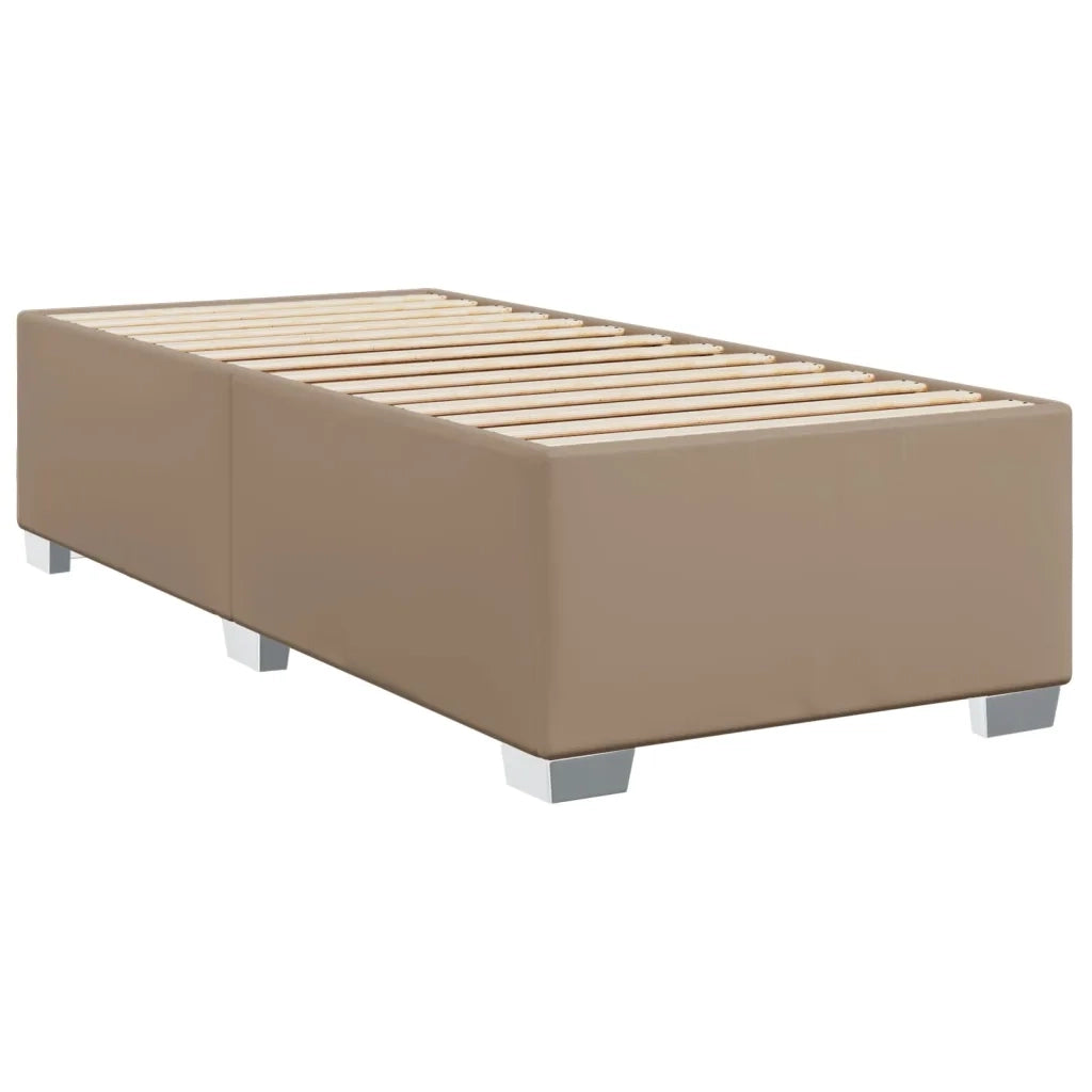 Giroletto a Molle con Materasso Cappuccino 80x200 cm Similpelle 3286099
