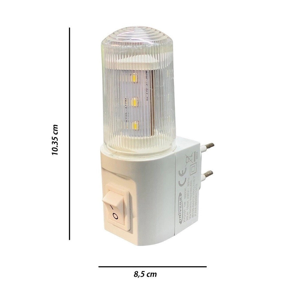 Trade Shop - Lampada Notturna Led Lampadina Luce Da Notte 1 W Luce Bianca Fredda 6500k Xyd101 -