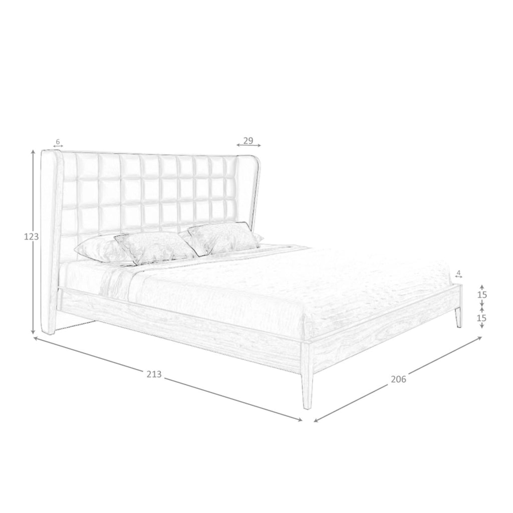 Letto in similpelle verde scuro