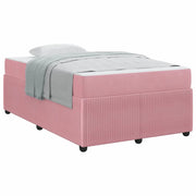 Letto matrimoniale | Letto per adulti | Struttura del letto con materasso Rosa 120 x 190 cm Tessuto