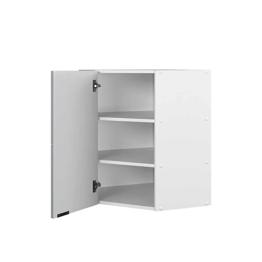 Vicco Mobile angolare da cucina Blu-grigio chiaro 57 cm