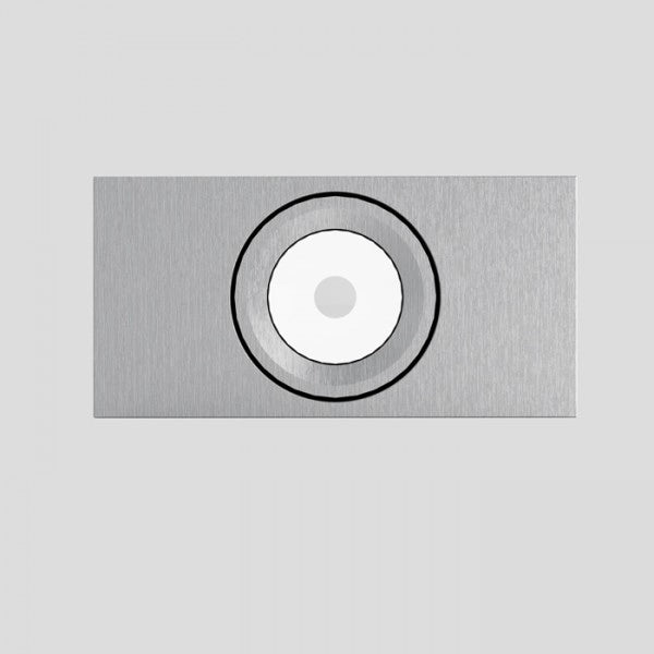 Faretto TICO I da parete alluminio 230V LED 3W 3000K