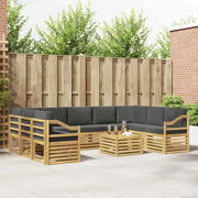 Set di divani da esterno 8 pcs Bianco e Antracite