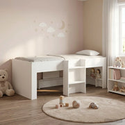 Letto Alto per Bambini 2 pcs Bianco 80 x 200 cm