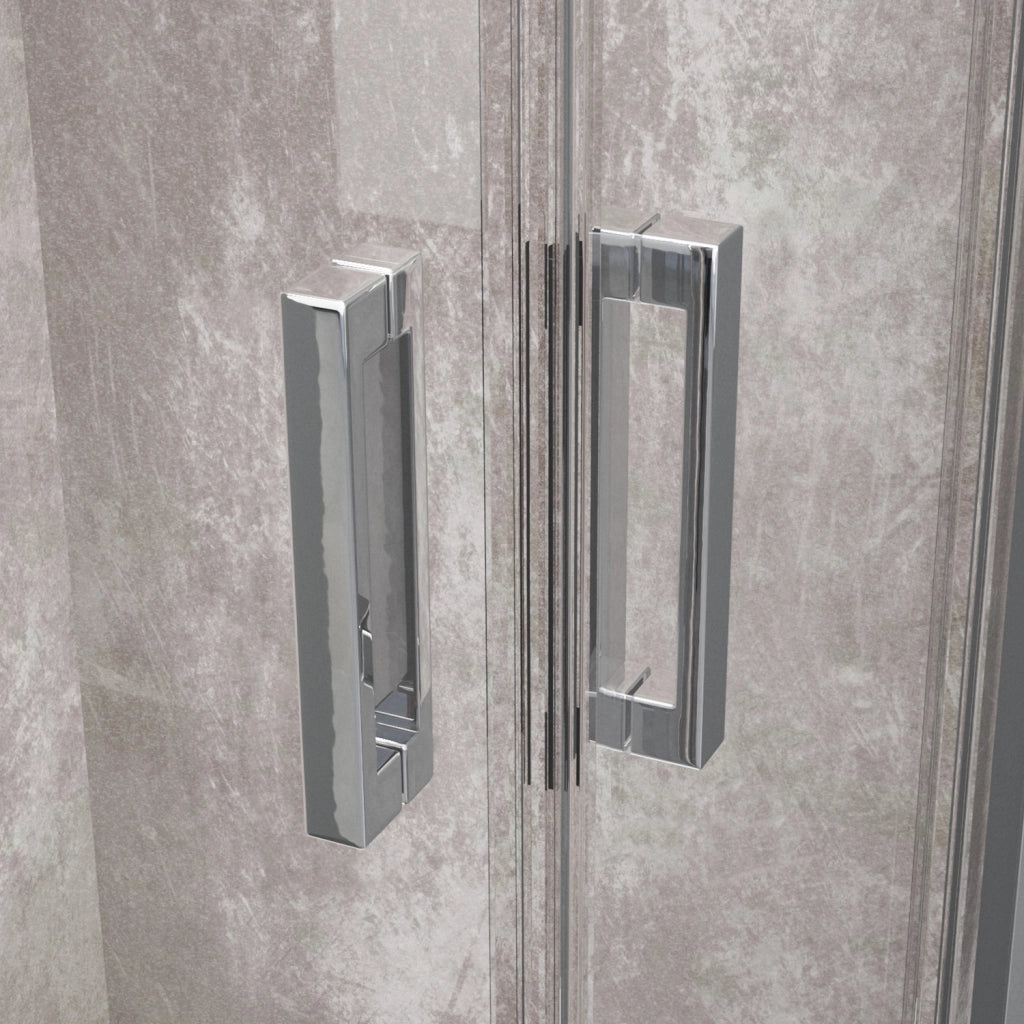 Box doccia Style profilo cromato trasparente 100x100cm da 6mm