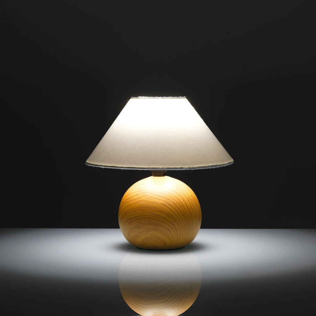 Lampada da tavolo ECLISSA legno chiaro