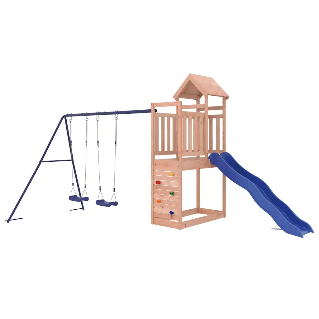 Set da Gioco da Esterno in Legno Massello di Douglas