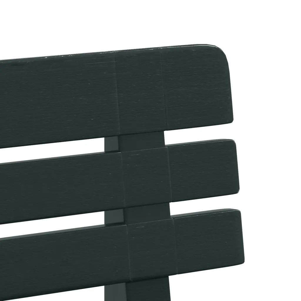 Panchina da Giardino Verde 110x52x71 cm in Polipropilene 4009381