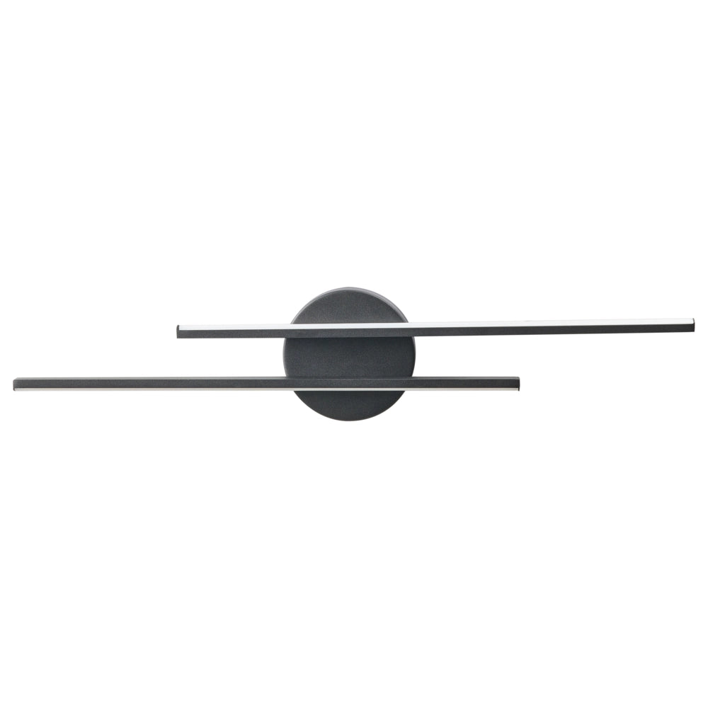 Lampada a LED per specchio/immagine Metallo nero Luce LED acrilica Lampada per specchio da bagno Design moderno e minimalista