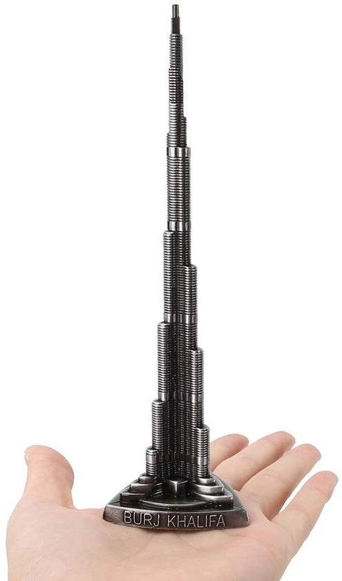 Modello Miniaturo della Torre Burj Khalifa - Decorazione per la Sala da Pranzo - Arte Artigianale - Home Office - Resistenza al Sfregamento