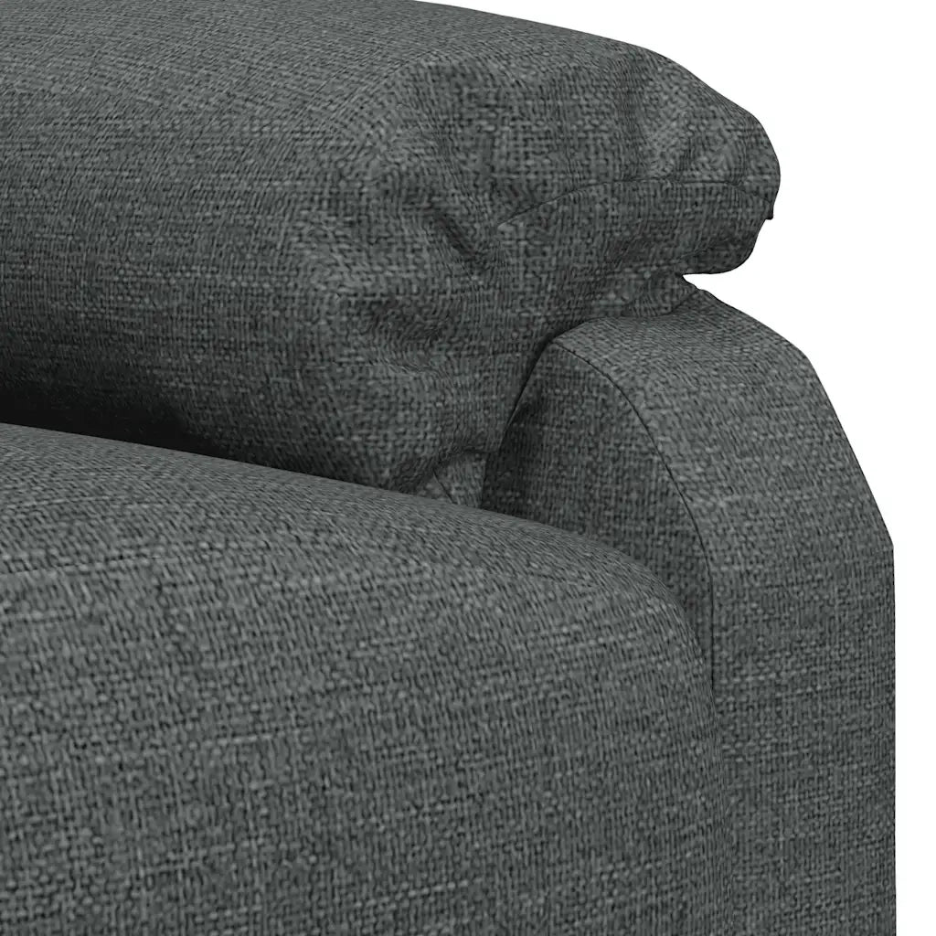 Poltrona Massaggiante Reclinabile Grigio Scuro in Tessuto cod mxl 32128
