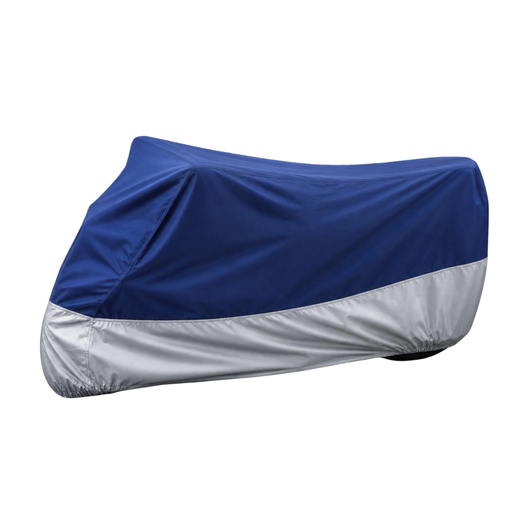 Copertura di Protezione per Moto in Tessuto Oxford 245x105x125cm Blu Avizar