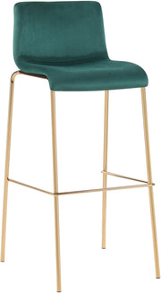 Barhocker Hoover Samt 4-FuЯ Gold