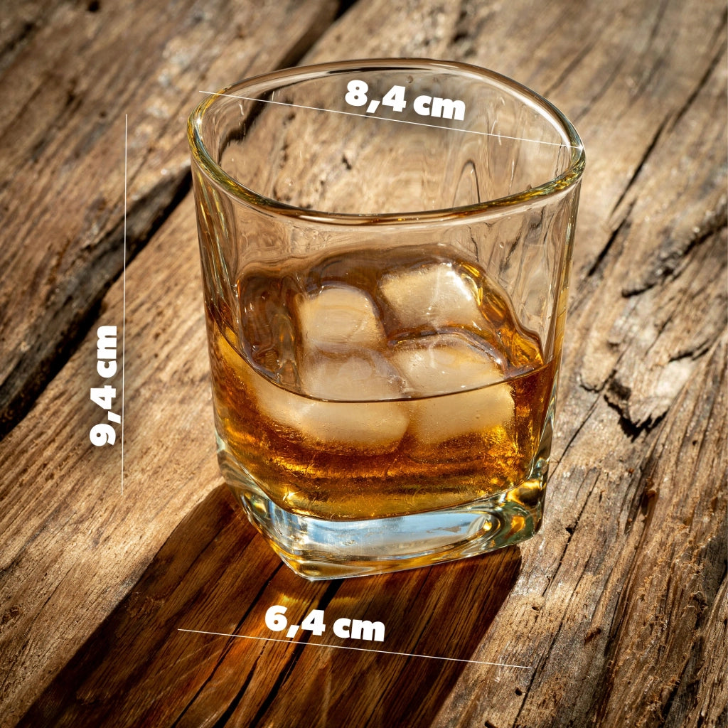 Bicchieri KADAX per bevande, whisky, succhi di frutta, set da 6 bicchieri, 250 ml
