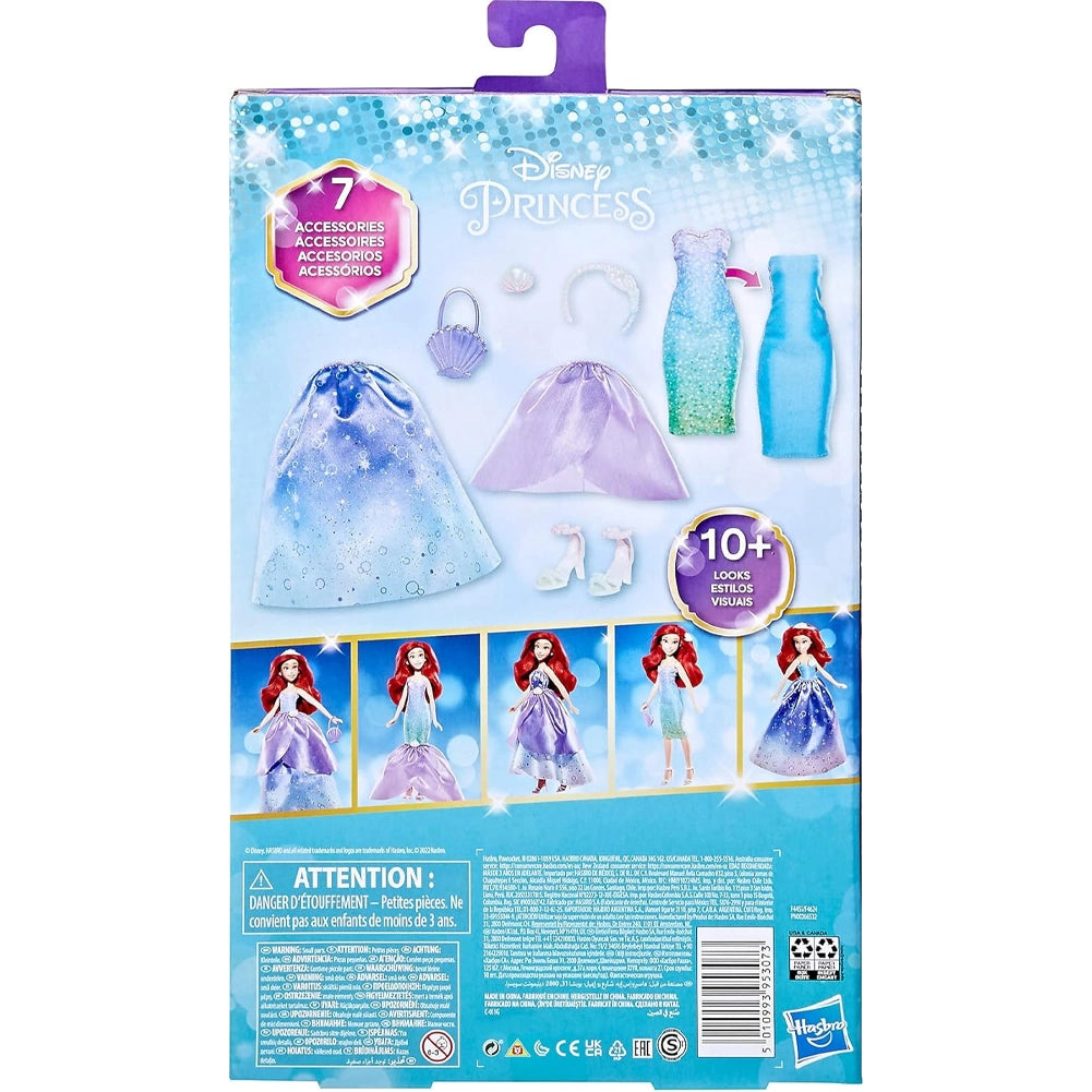 Ariel Bambola Principessa La sirenetta Disney 7 Accessori e Vestiti Idea Regalo