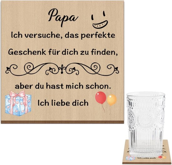 Regalo per papà, regalo per papà per compleanno, regalo per papà in arrivo, regali per papà, sottopiano in legno per papà, regalo per papà, sottopiano in legno, sottopiano in legno per papà, regalo per papà Natale