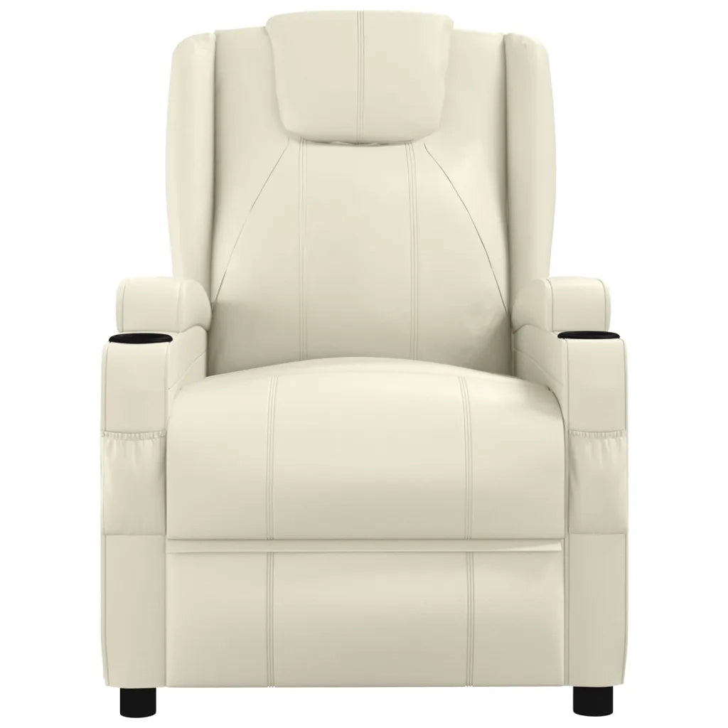 Poltrona Massaggiante Bianco Crema in Similpellecod mxl 134622