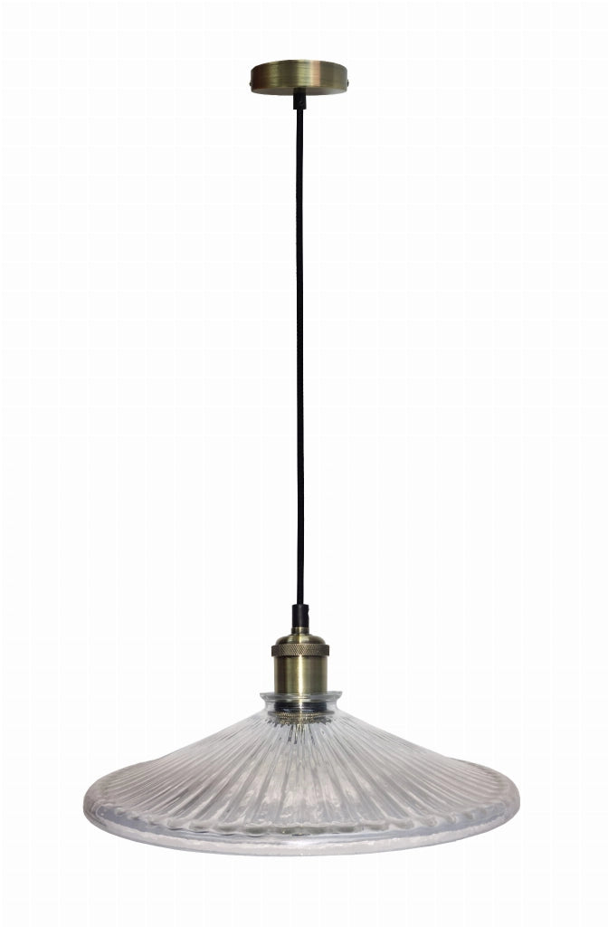 Lampada a sospensione Candellux Chester Ø30 ottone vetro E27