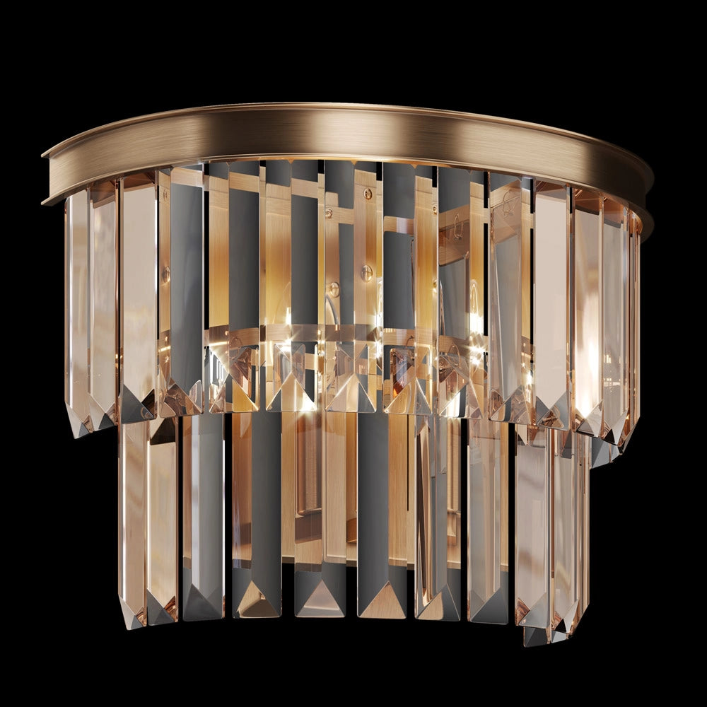 Maytoni applique contemporanea Revero 1 luce E14 oro metallo diffusore vetro