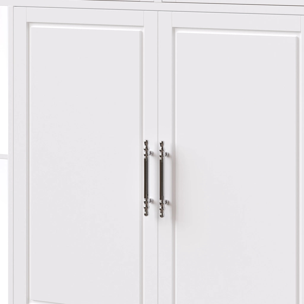 Isola da cucina multifunzionale - Zephmum - Con rotelle, 2 cassetti e freni