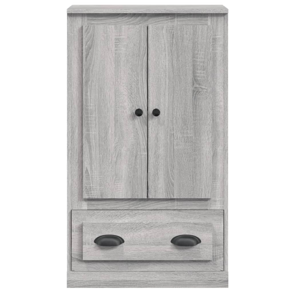Buffet credenza cassettiera mobiletto mobile contenitore organizer cucina soggiorno salotto rovere Sonoma alto 60 x 35,5 x 103,5 cm legno ingegnerizzato grigio 02_0035379