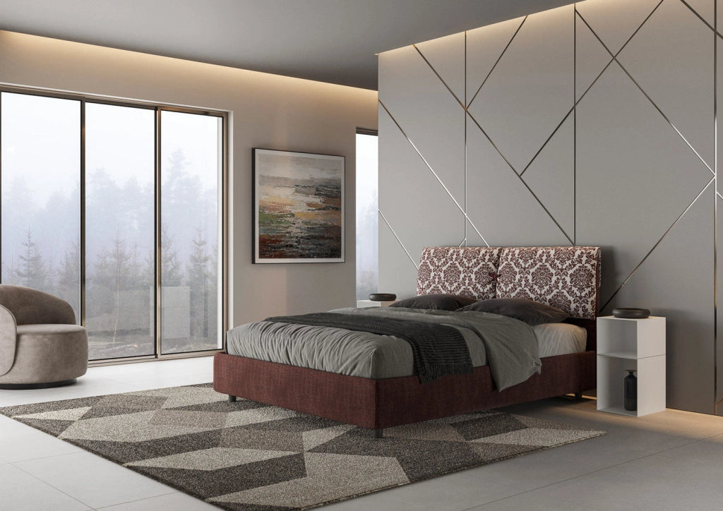 Letto Matrimoniale 160x200 cm con Rete e Contenitore Mados Giada 4 Agata 4