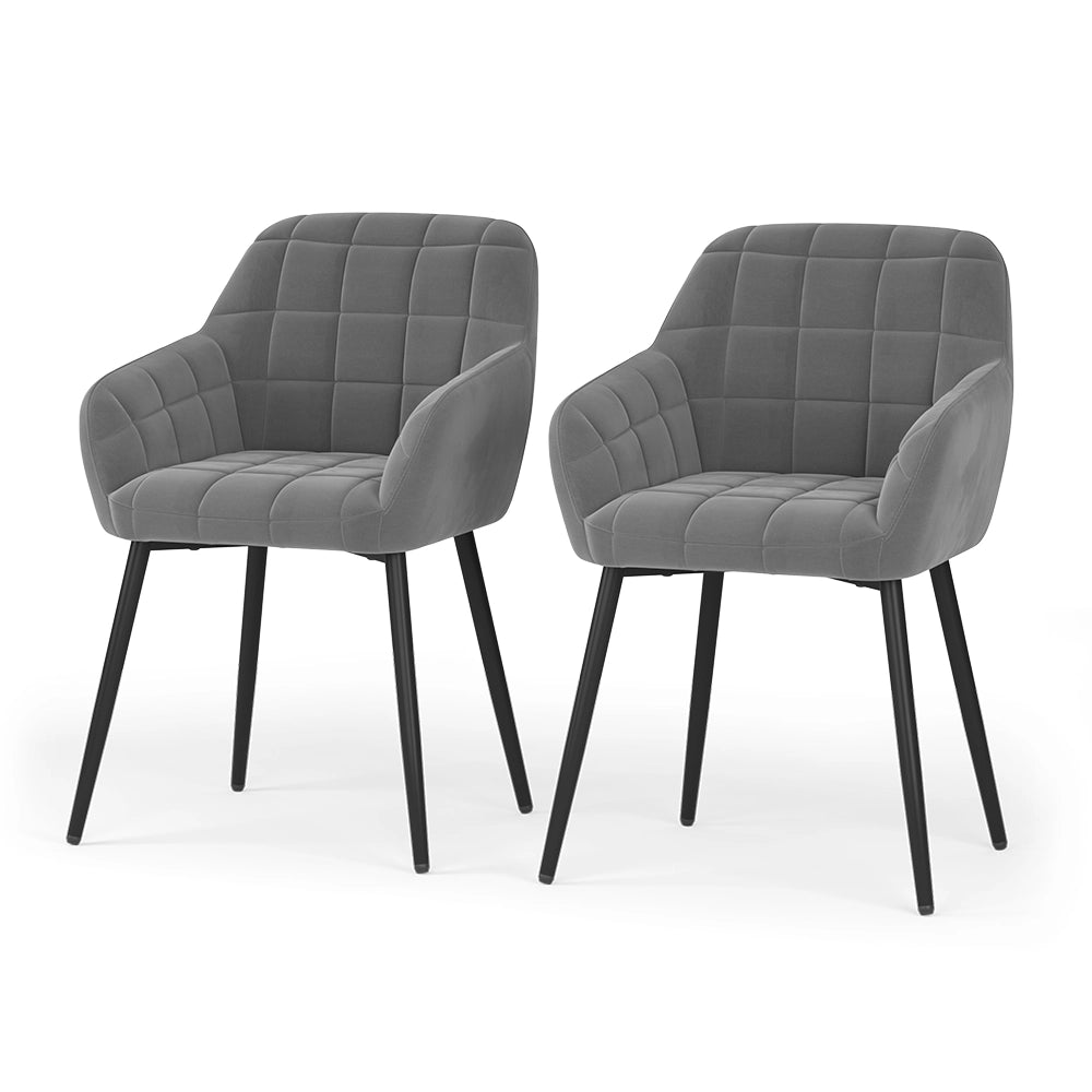 Vicco sedie Grigio 53.5 x 55.5 cm Set di 2