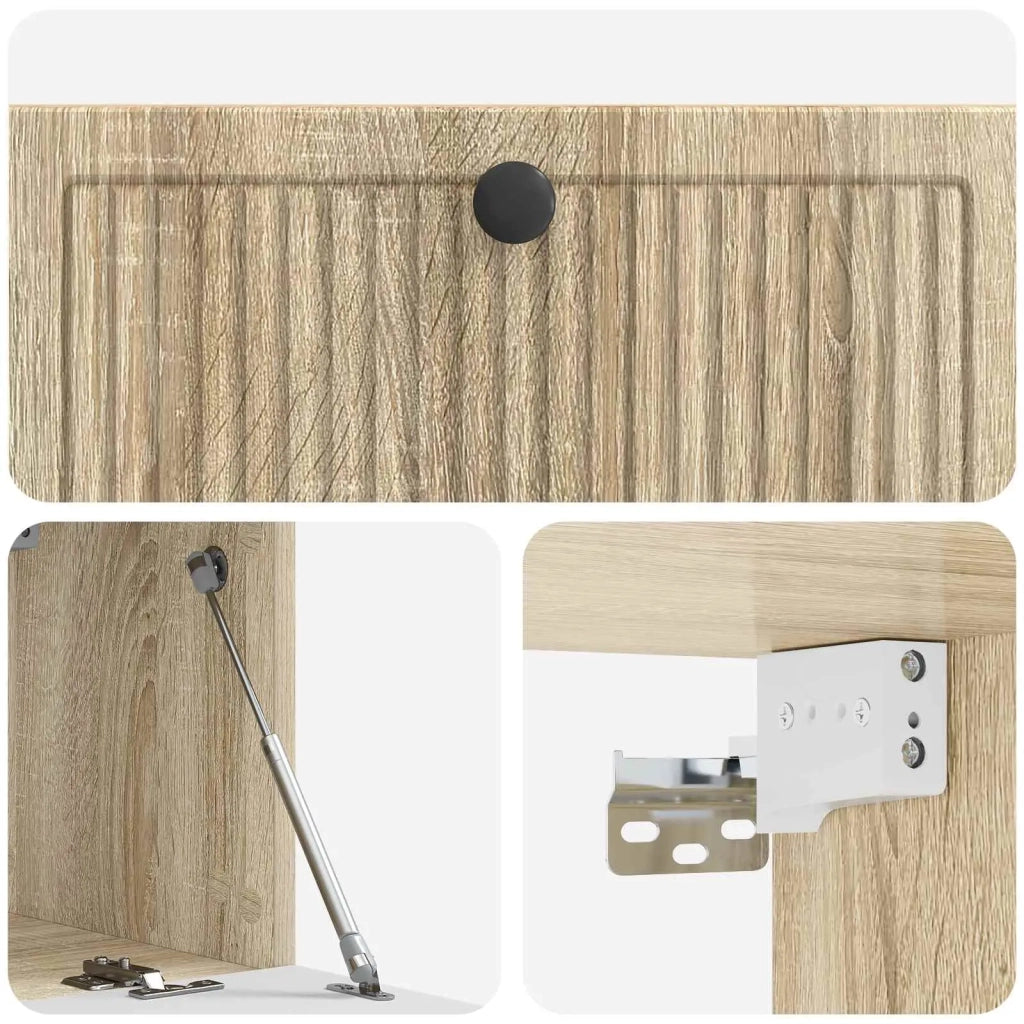 Mobile Porta TV da Muro Rovere Sonoma 78,5 x 31 x 30 cm 898037