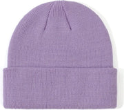 Mutte per bambini invernali - mutte per neonati per ragazzi e ragazze - cappelli in lana caldi per bambini - mutte per bambini all'aperto - adatti per 0-2 anni - colore lilla chiaro - 17,8*15cm