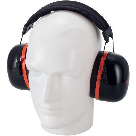 Uvex 2630030 K-Series10 Cuffie antirumore a padiglione pieghevoli SNR 36 dB colore Nero Rosso