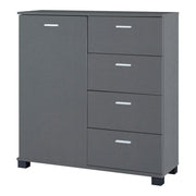 Scarpiera 84 x 80 x 28 cm grigio scuro 03_0007628