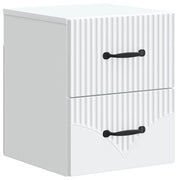 Mobiletto da notte a muro con cassetto Bianco 34,5 x 33 x 40 cm 898975
