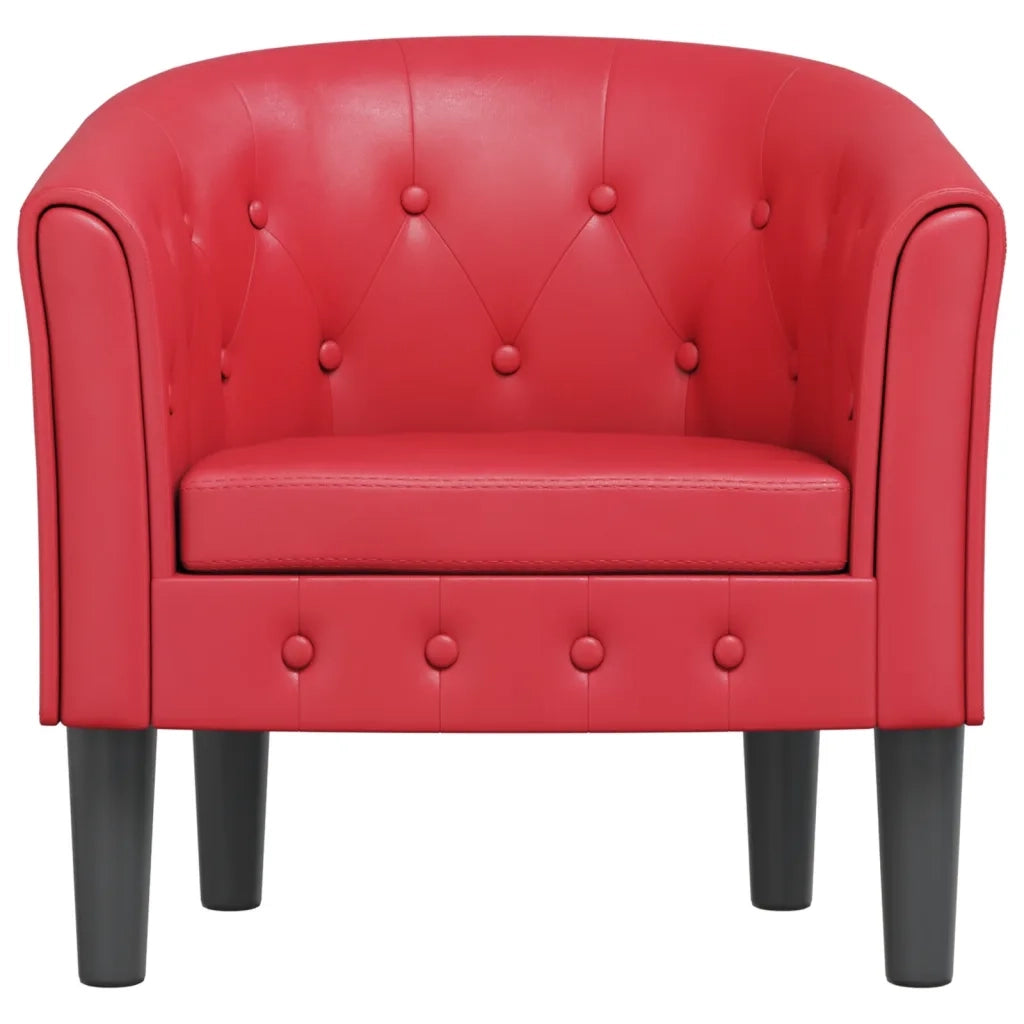 Poltroncina a Pozzetto Rossa in Similpellecod mxl 108375