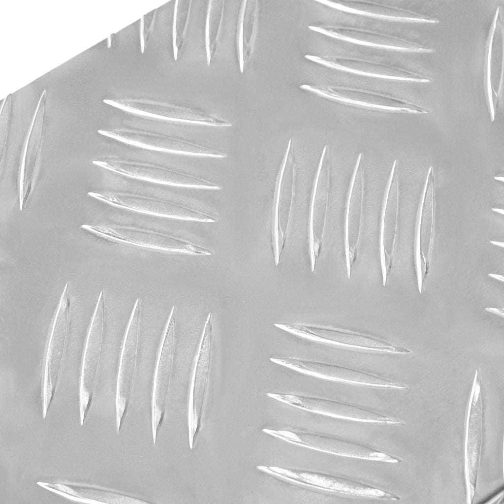 Gradini in Alluminio 5 pezzi Antiscivolo 60x18 cm
