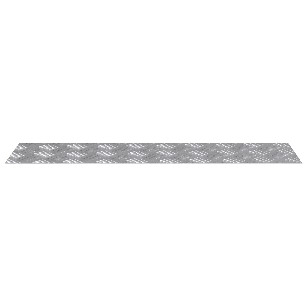 Tappeti di Alluminio 4 pezzi Antiscivolo 70x20 cm