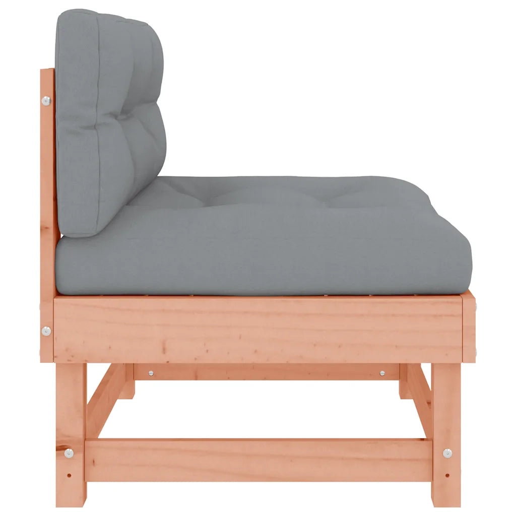 Divano componibile-Divani Centrali con Cuscini 2 pz in Legno Massello di Douglas 362862