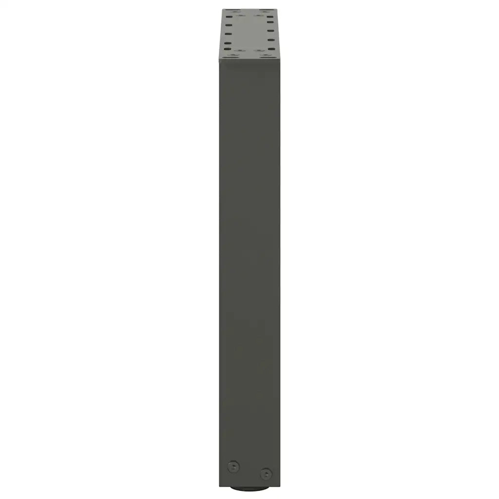 vidaXL Gambe per Tavolino da Caffè a Forma di U 2 pz Antracite 38x(42-43) cm Acciaio
