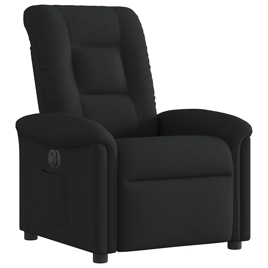 Poltrona Elettrica Reclinabile Nera in Tessuto 3303236