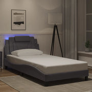 Giroletto Viana con LED senza Materasso Grigio 100x200 cm 3214004